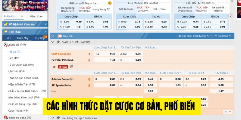 Các hình thức đặt cược cơ bản, phổ biến 